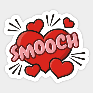 Kissing Comic Sound Effect Sticker